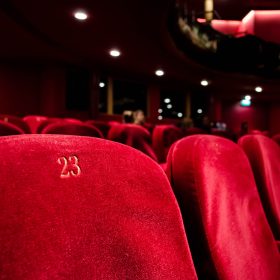 Red theatre seats